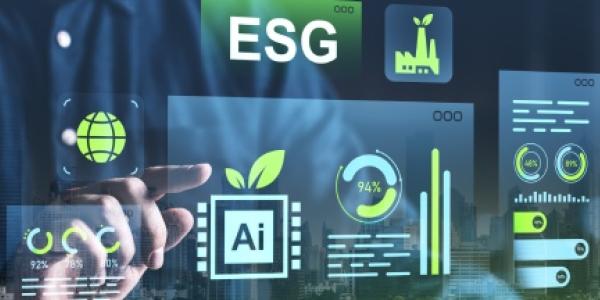 Infografía que muestra la mano de una persona gestionando herramientas de IA