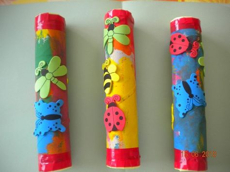 Palo de lluvia con tubo de cartón