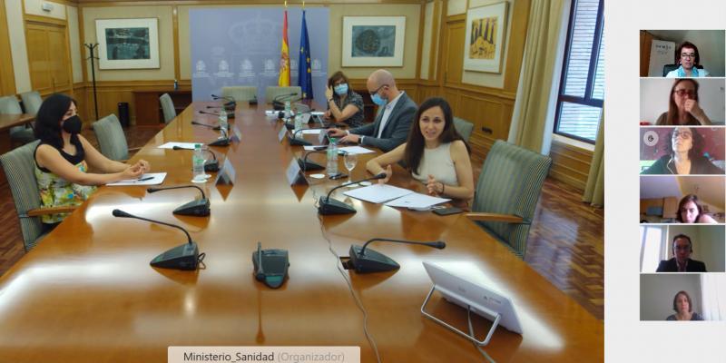 Renión organizada por la ministra de Derechos Sociales y Agenda 2030 Ione Belarra