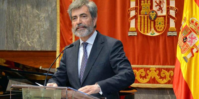 El presidente del CGPJ, Carlos Lesmes. Foto: CGPJ.