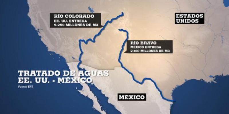 Así es el Tratado de agua entre EEUU y México y los conflictos
