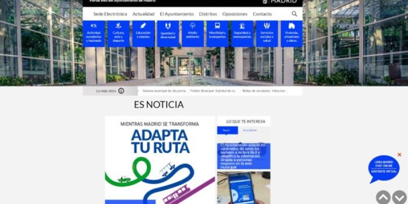 Imagen de la web municipal