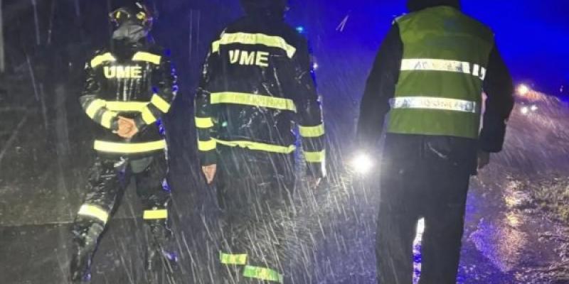 Efectivos de la UME desplegados en Algeciras (Cádiz)