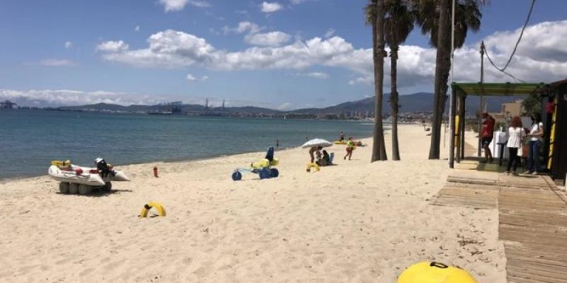 Playa de Palmones en Los Barrios (Cádiz). 