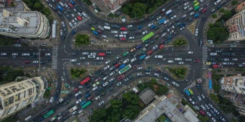 Ejemplo de congestión urbana