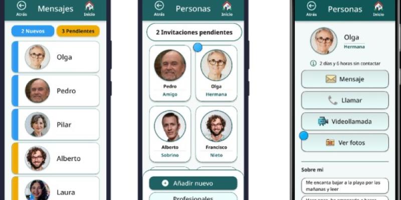 Interfaz de la app COTI 