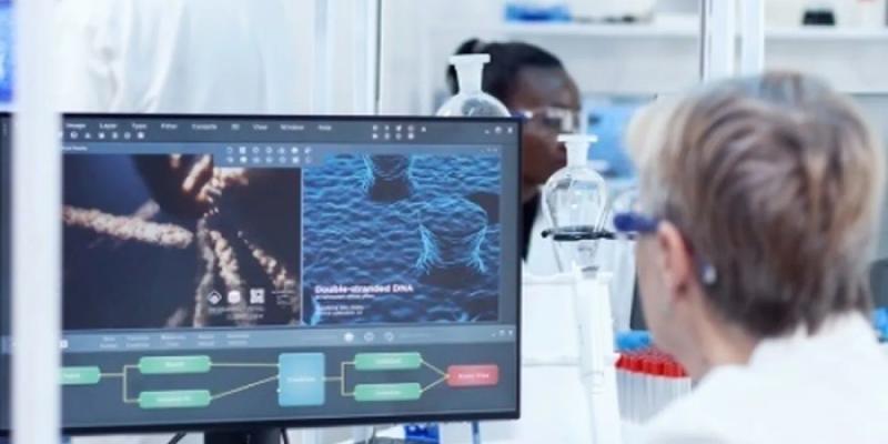 Imagen de archivo de una investigación en laboratorio sobre el alzheimer