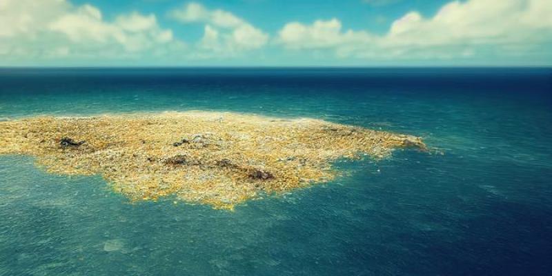 Mancha de basura en el Pacífico Norte 
