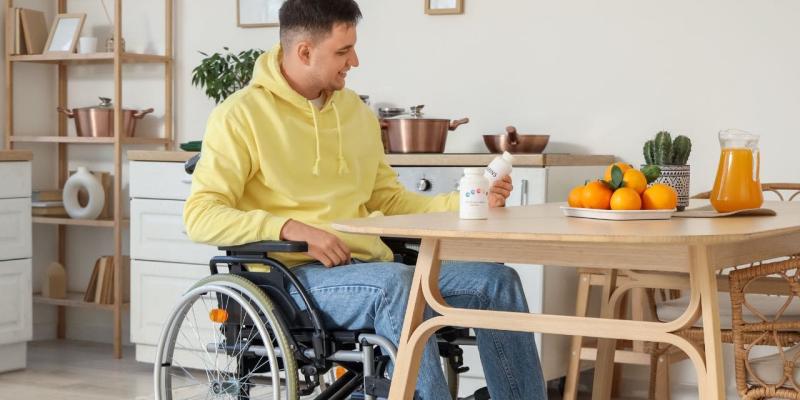 Chico con incapacidad permanente