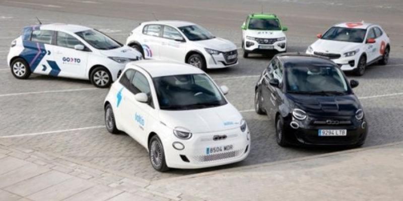 Vehículos de empresas de coche compartido 