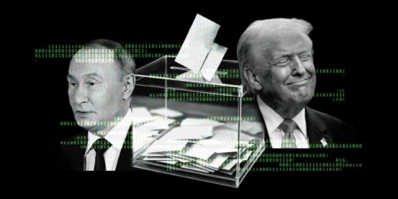 Fotomontaje de Donald Trump y Vladimir Putin 