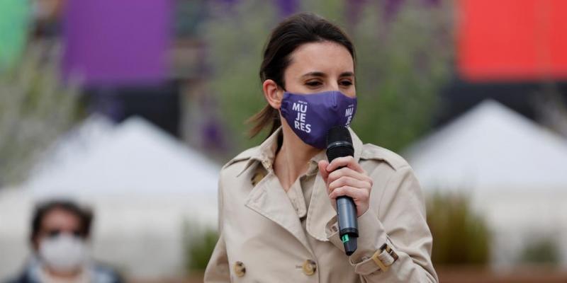 Irene Montero en un mitin 