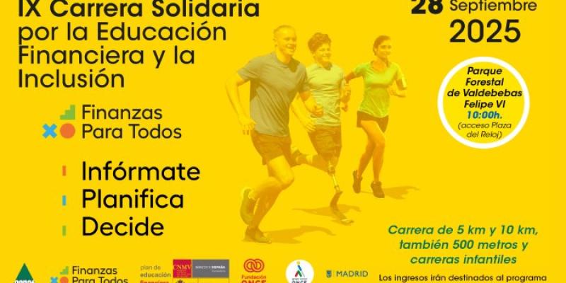 Cartel informativo de la IX Carrera Solidaria 