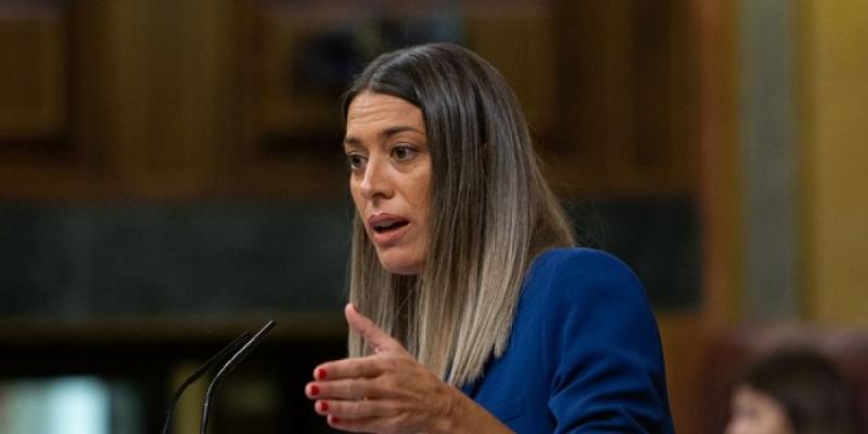 Míriam Nogueras durante una intervención en el Pleno del Congreso 