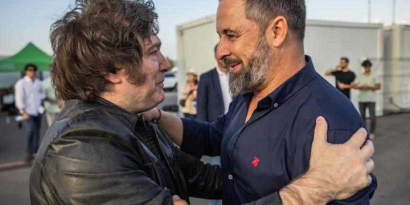 Javier Milei y Santiago Abascal