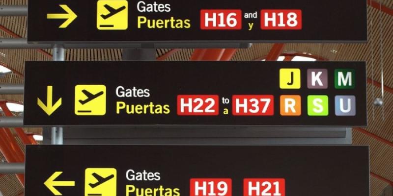 Puertas de embarque de un aeropuerto