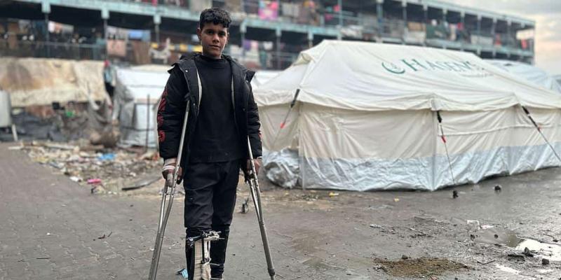 Los bombardeos de Gaza deja a niños con discapacidad