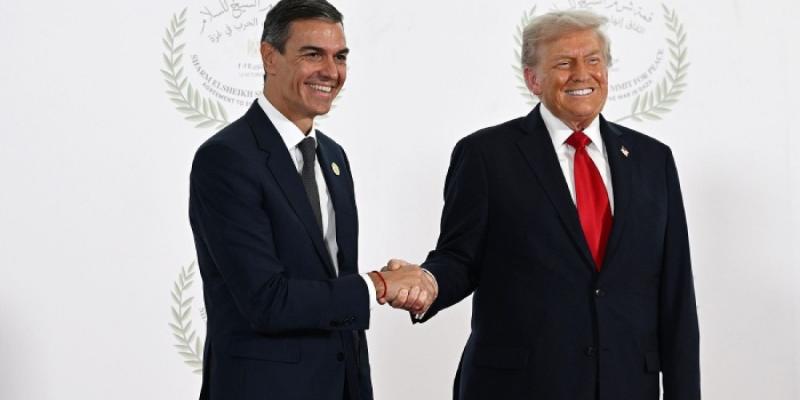 Pedro Sánchez y Donald Trump