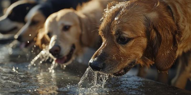 Los perros son capaces de detectar la contaminación del agua
