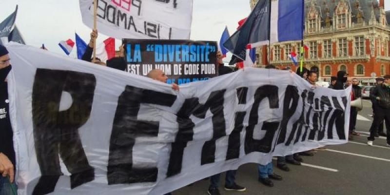 Manifestación contra la remigración