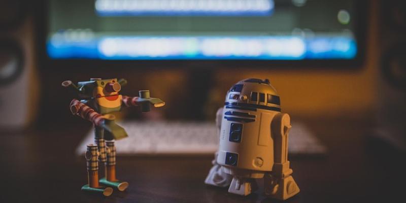 Dos robots de la película Star Wars