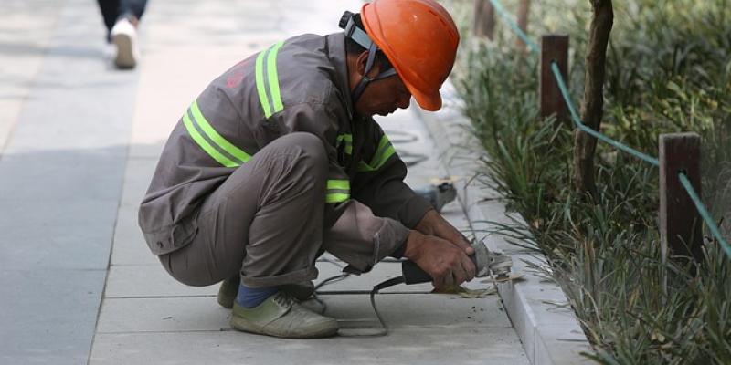 Trabajador en la calle