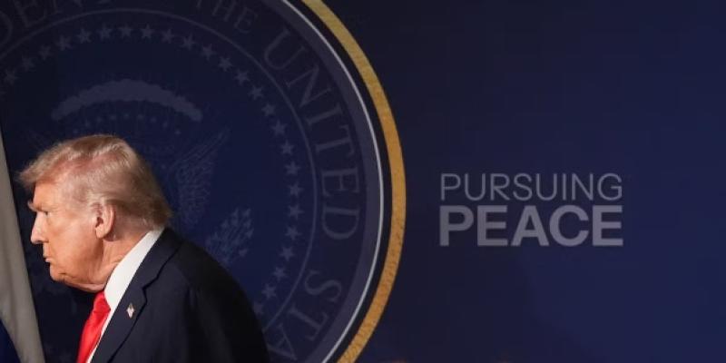 El presidente de Estados Unidos, Donald Trump, el pasado 15 de agosto en Anchorage (Alaska), cuando se reunió con Vladímir Putin. 