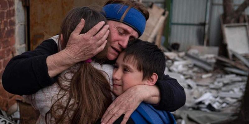Los niños de Ucrania sufren los efectos de la guerra