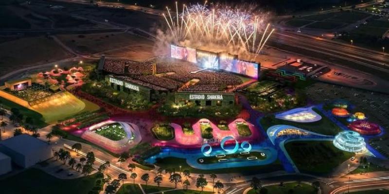 Imagen recreada de lo que se espera que sea el 'Estadio Shakira'.