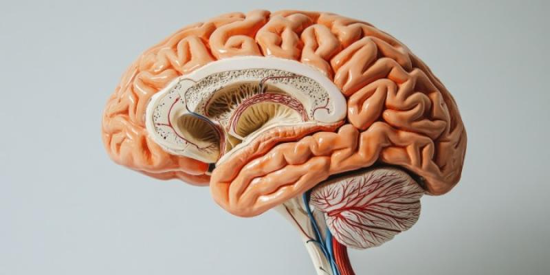 Desarrollado el mapa de las conexiones que parten del cerebelo (parte inferior de la imagen) 