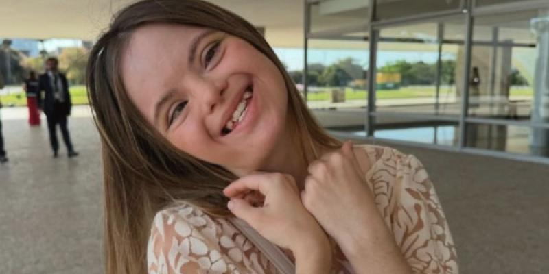 Vitória Mesquita, influencer con síndrome de Down