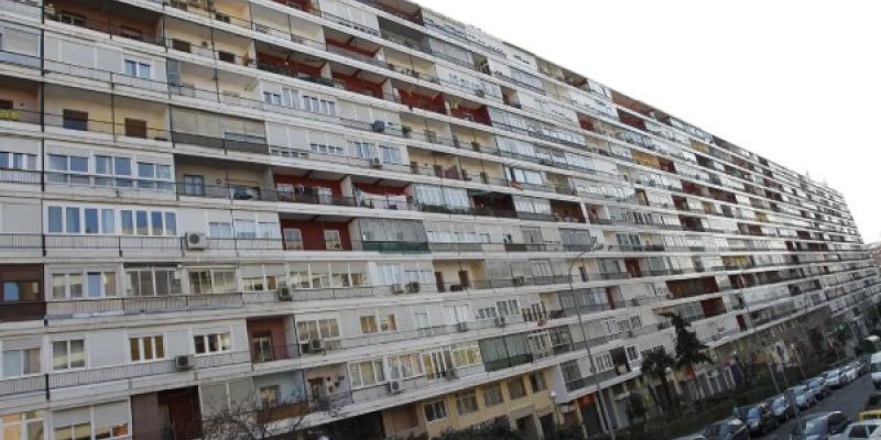 Un bloque de viviendas en Madrid 