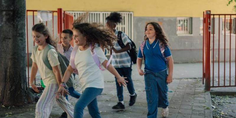 Niños en la vuelta al cole