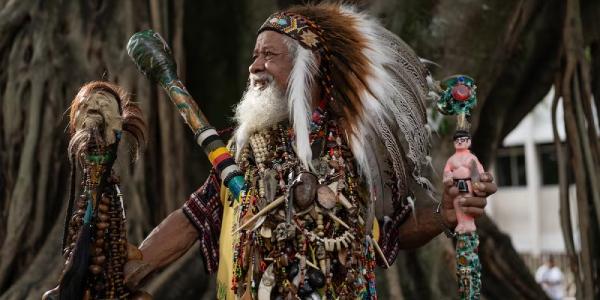 Un asistente a la COP16, en Cali, el 27 de octubre. 