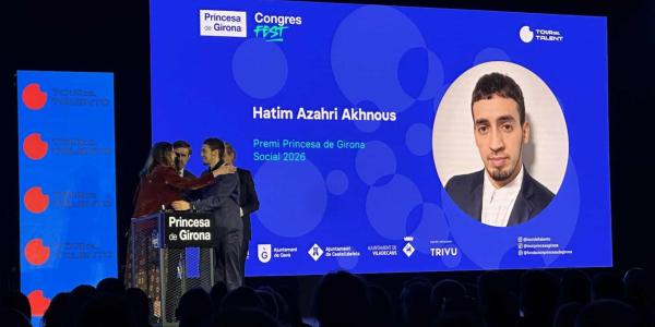 El ganador del premio Princesa de Girona, Hatim Azahri 