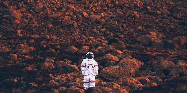 Astronauta en Marte