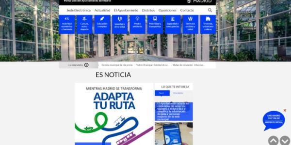 Imagen de la web municipal