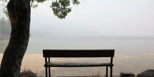 Ceniza en el Lago de Sanabria por los incendios de Zamora
