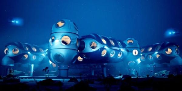 Base submarina habitable en el fondo oceánico