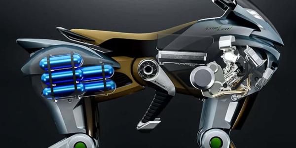 Caballo robot futurista