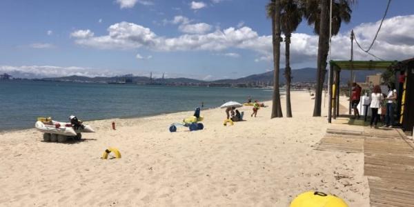 Playa de Palmones en Los Barrios (Cádiz). 