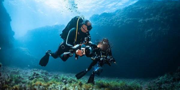 Investigadores durante la exploración en Skerki (entre Sicilia y Túnez)