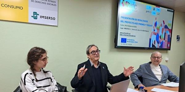 Clara del Castillo, socióloga; Ángel Yagüe, sociólogo, coordinador AFC-Toolkit, Ceoma; y Eduardo R. Rovira, presidente de honor de Ceoma