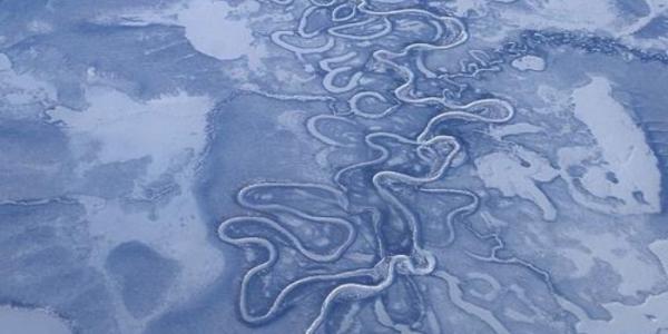 Ríos en el noreste de Siberia, que se sabe que emiten carbono antiguo 