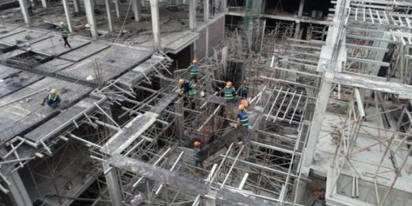 Construcción e industria con digitalización