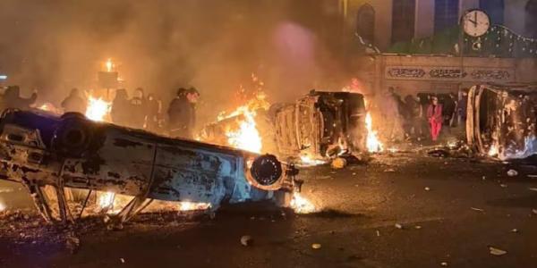 Manifestantes en Teherán 