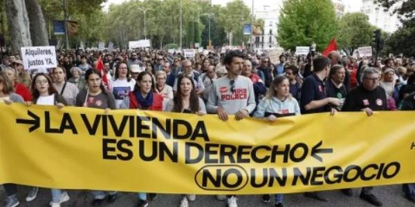 Manifestación por la crisis de la vivienda