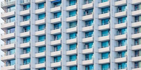 Ventanas de un bloque de pisos