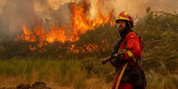 Zonas de incendio en España
