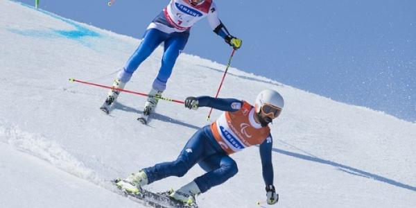 Jon Santacana sigue a Miguel Galindo en el gigante de los Juegos Paralímpicos de Pyeongchang 2018 |
